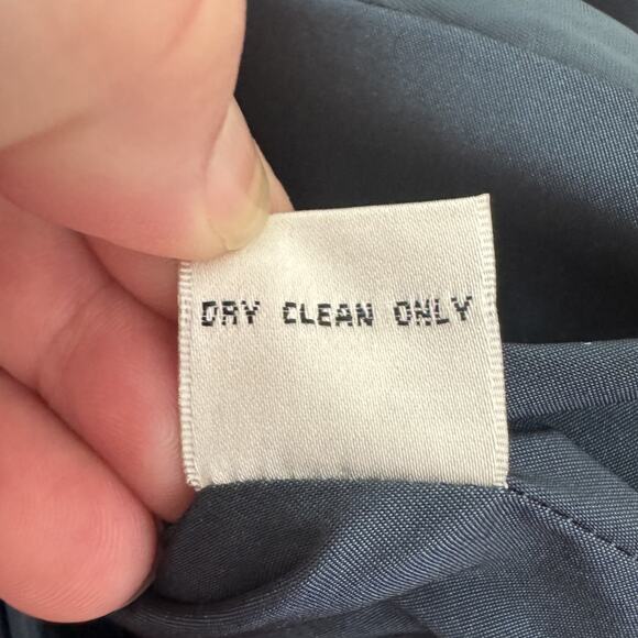 Cache Dress Womens 4 Navy Blue Sleeveless Belted Fitted Sheath Cocktail Party - Picture 6 of 14